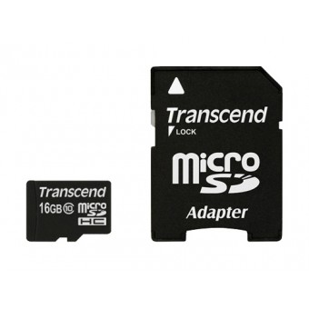 Transcend MicroSD 16Gb (SD adapter ) TS16GUSDHC10